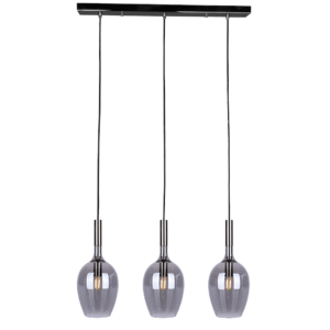 Suspension LUGANO FUMÉE 3xE14