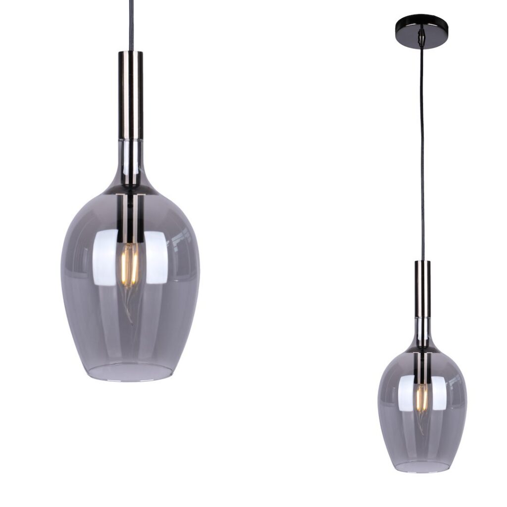 Suspension LUGANO SMOKED 1xE14
