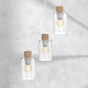 Suspension MADERA 3xE27