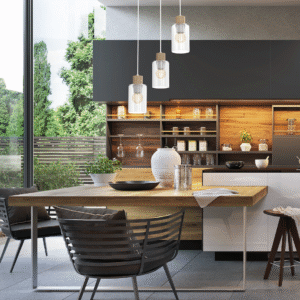 Suspension MADERA 3xE27