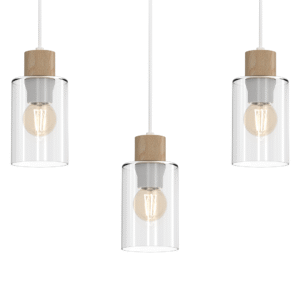 Suspension MADERA 3xE27