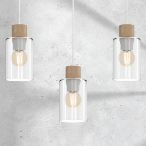 Suspension MADERA 3xE27