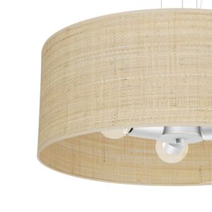 Suspension Marshall Blanc/Rattan 3xE27