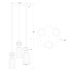 Suspension MOLLY 3xE14