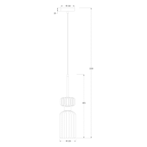 Suspension MOLLY GREEN 1xE14