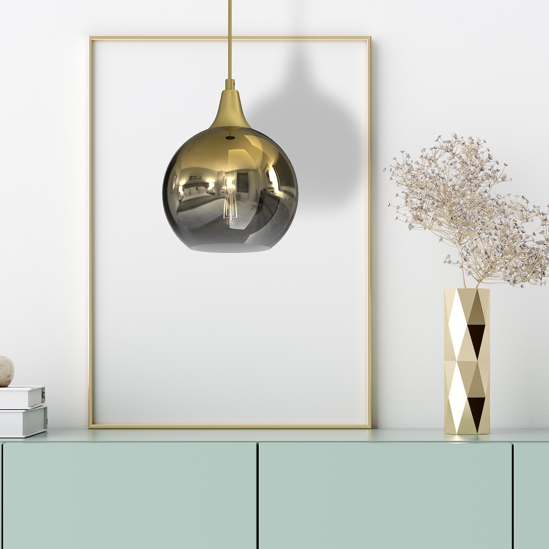 Suspension anneau monte 1 lumière doré 20cm Suspension MONTE OR fi 200 1xE27