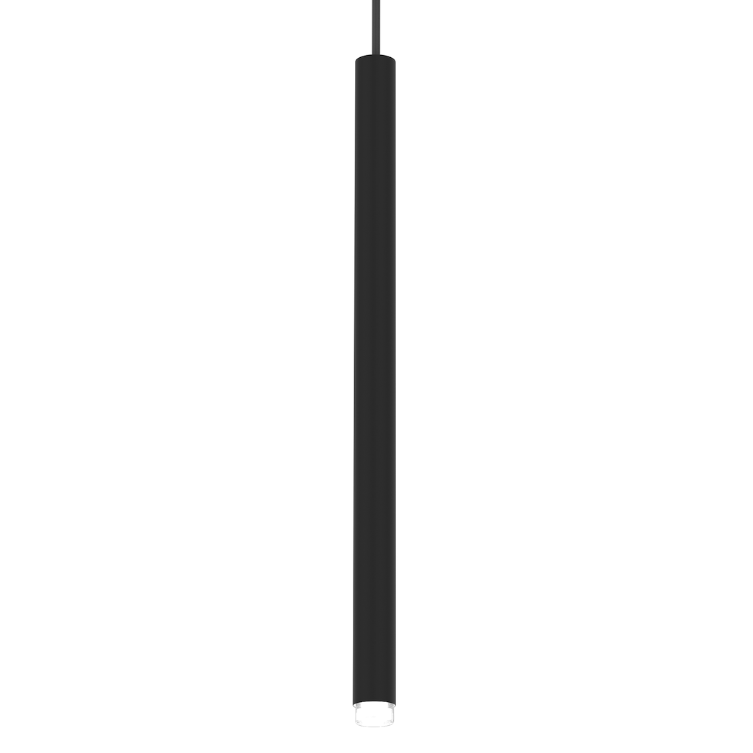 Suspension cylindrique monza 1 lumière en métal et plastique noir 25mm Suspension MONZA NOIR 1xG9 max 8W LED