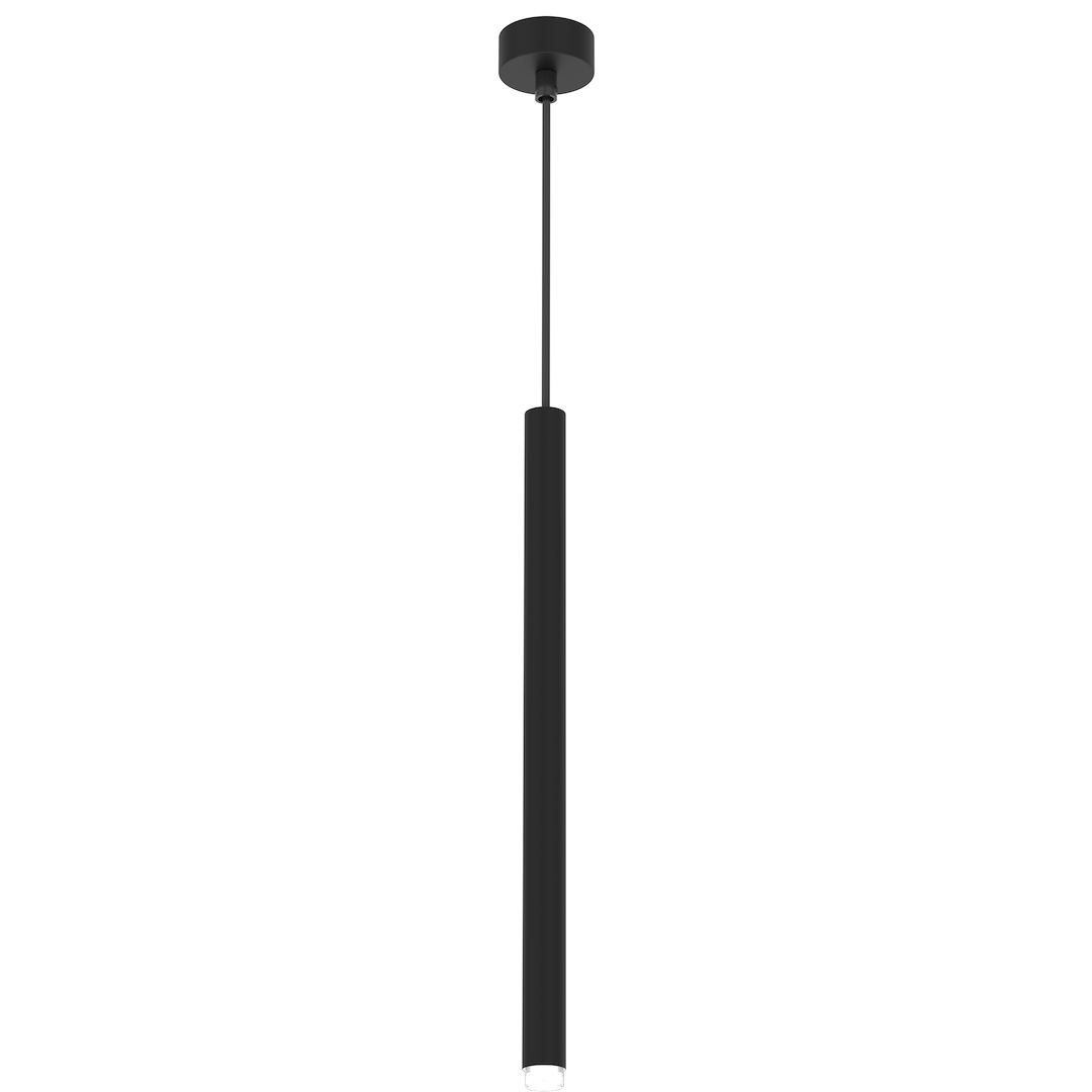 Suspension cylindrique monza 1 lumière en métal et plastique noir 25mm Suspension MONZA NOIR 1xG9 max 8W LED