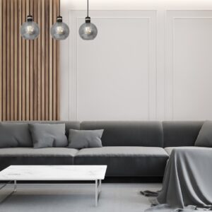 Suspension OMEGA NOIR/OR 3xE27