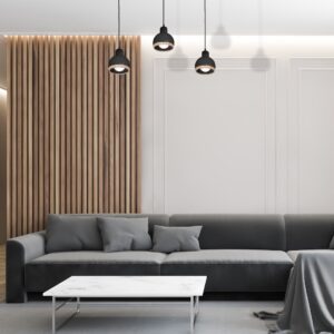 Suspension OVALE NOIRE 3xE27