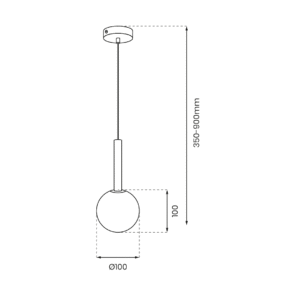 Suspension PLAY COPPER 1xG9