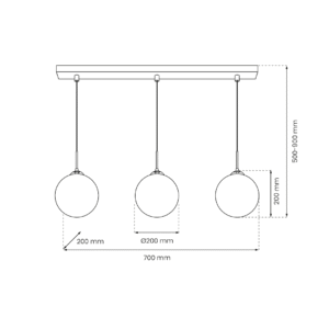 Suspension REFLEX 3xE14