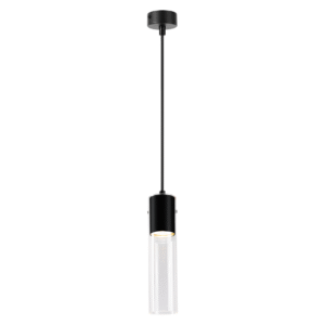 Suspension Ricky Noir 1xGU10