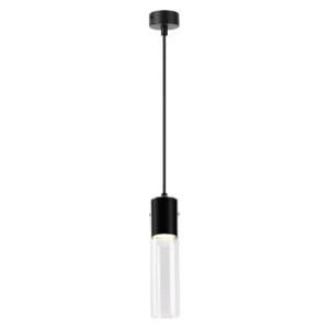 Suspension Ricky Noir 1xGU10