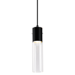 Suspension Ricky Noir 1xGU10