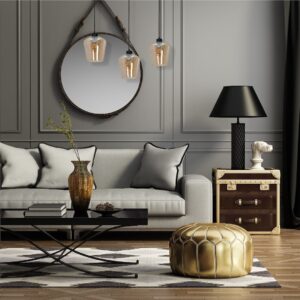 Suspension SANTIAGO AMBRE 3xE27