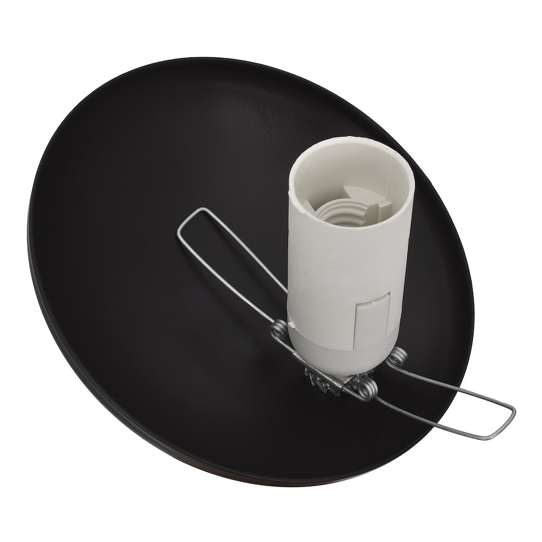 Suspension sphérique sfera 3 lumières en métal et verre noir 14cm Suspension SFERA NOIRE 3xE14