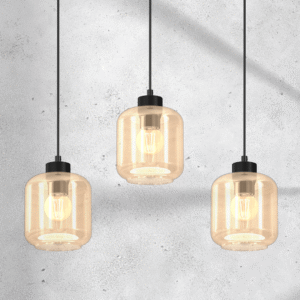 Suspension SOMBRA AMBRE 3xE27