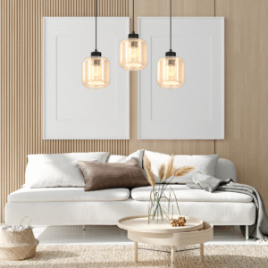 Suspension SOMBRA AMBRE 3xE27
