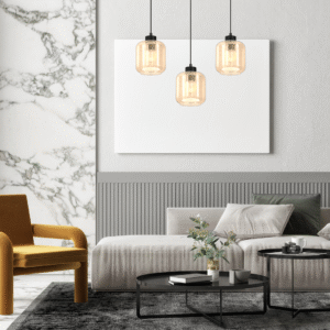 Suspension SOMBRA AMBRE 3xE27