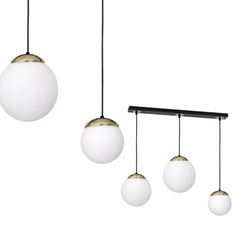 Suspension SPARTA NOIR / OR 3xE14