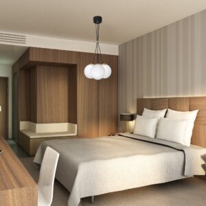 Suspension SPARTA NOIR / OR 3xE14