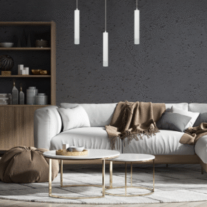 Suspension Tubi Blanc 1xGU10