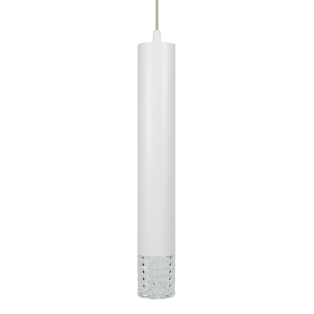 Suspension cylindrique tubi 1 lumière blanc 55mm Suspension Tubi Blanc 1xGU10