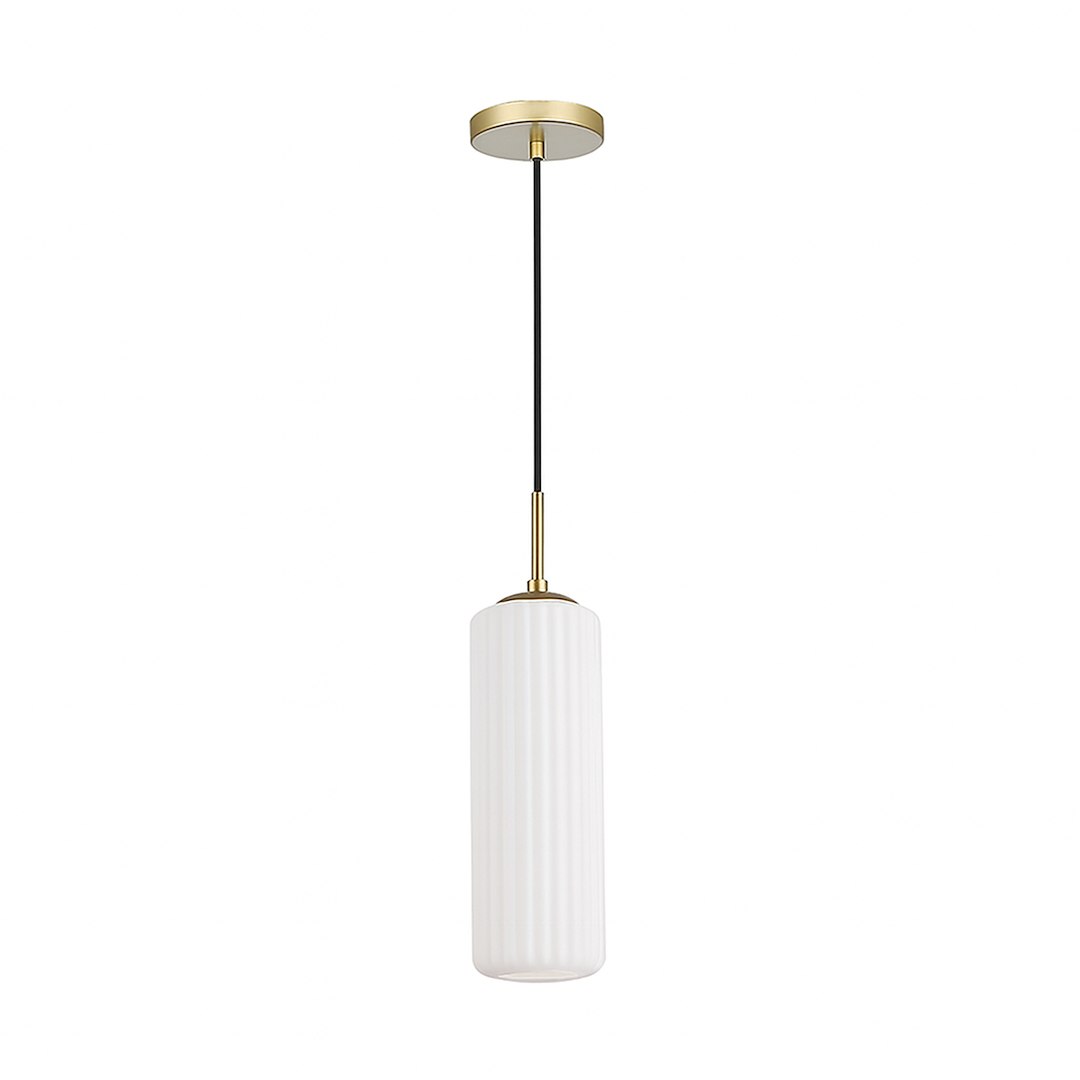 Suspension cylindrique vesta 1 lumière doré 10cm Suspension Vesta 1xE27