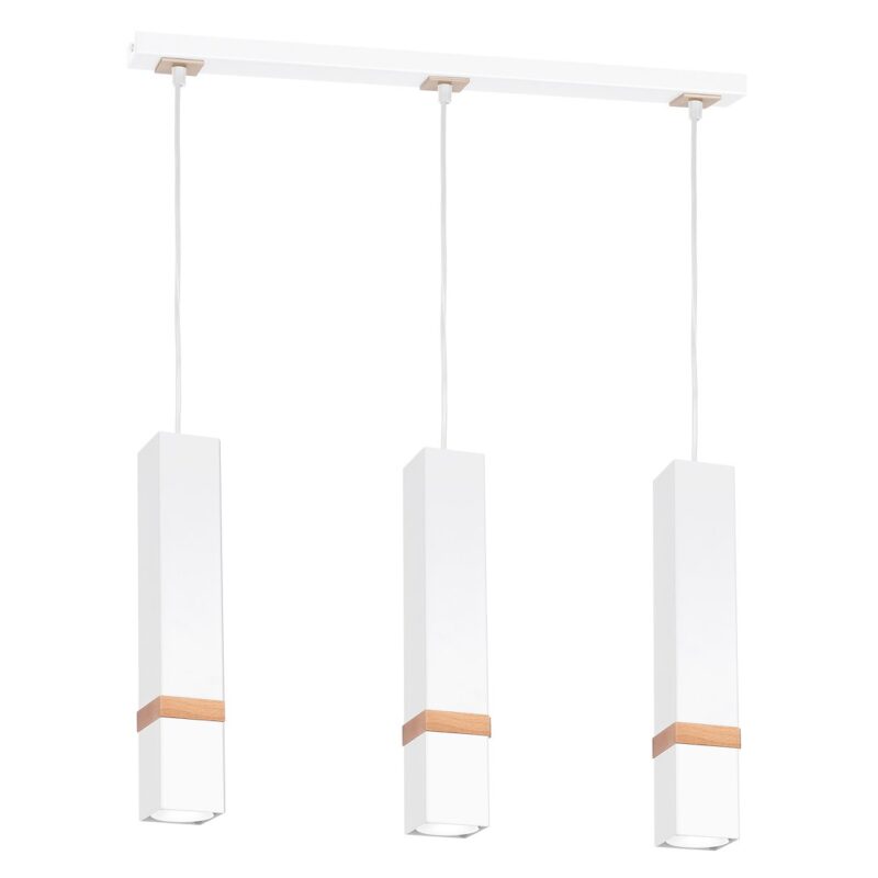 La boutique des lampes Design pour tous Suspension Vidar Blanche 3xGU10