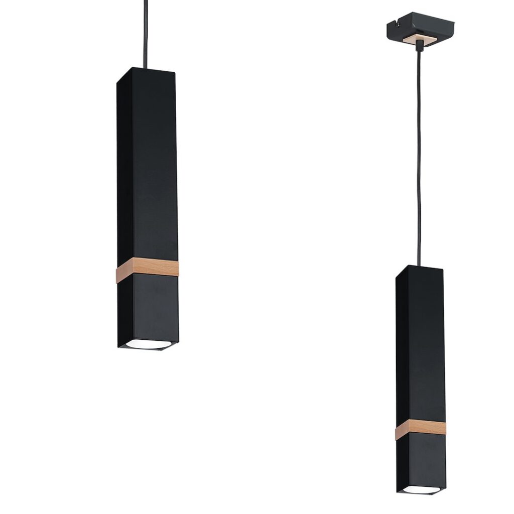 Nouveautés Suspension VIDAR NOIR 1xGU10