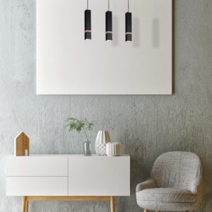 Suspension VIDAR NOIR 3xGU10