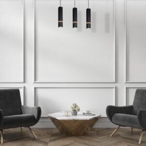 Suspension VIDAR NOIR 3xGU10